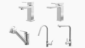 Fixtures - Kitchen Bathroom Faucet Pack B