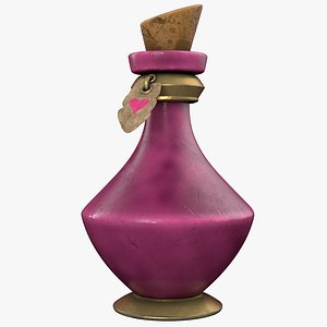3D Cartoon Potion Bottle model