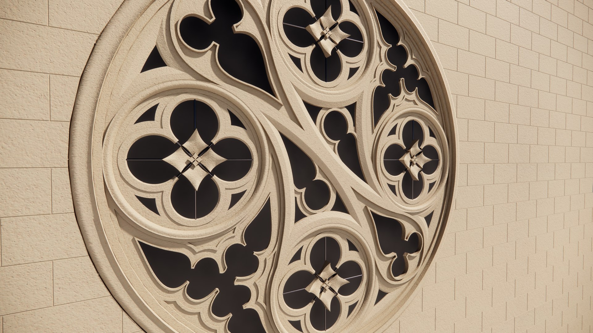 3D Rose Window - TurboSquid 2106974