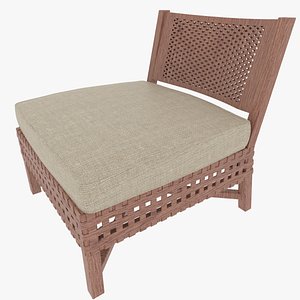 3D wooden chair