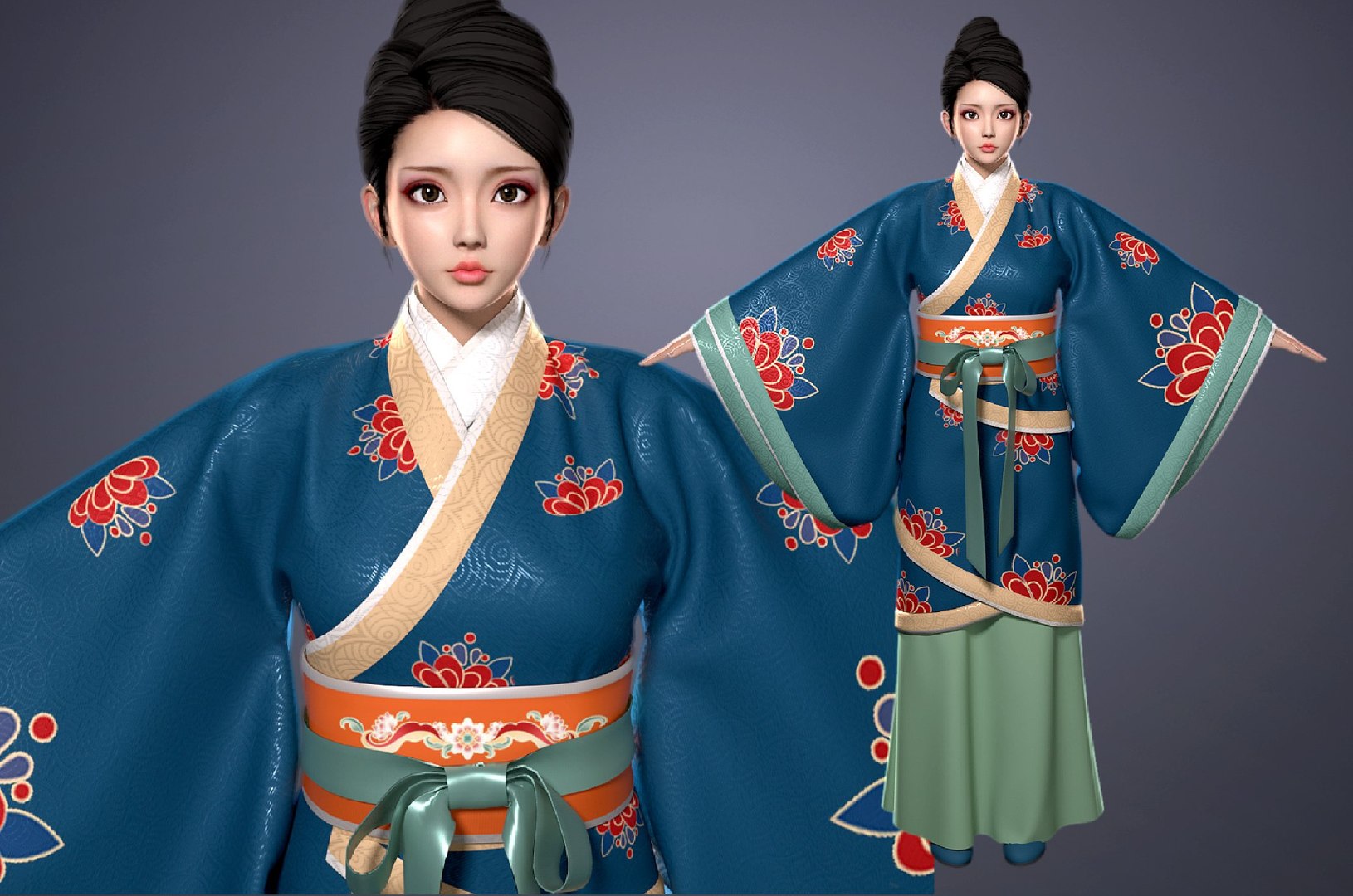 Beautiful girl in ancient China 3D https://p.turbosquid.com/ts-thumb/aF/RvhHfP/jh/d0000/jpeg/1710244937/1920x1080/fit_q87/854d2e2b72bfce0e9a0d8acde3c8fa7e04e386b4/d0000.jpg