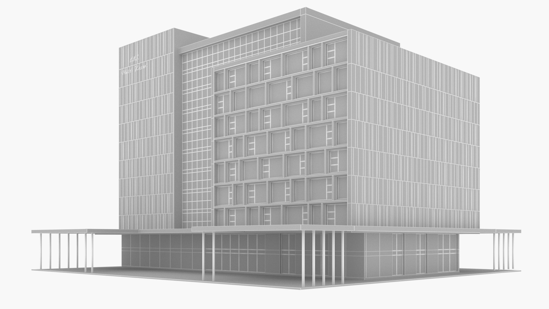 Hotel 3D Model - TurboSquid 2400290