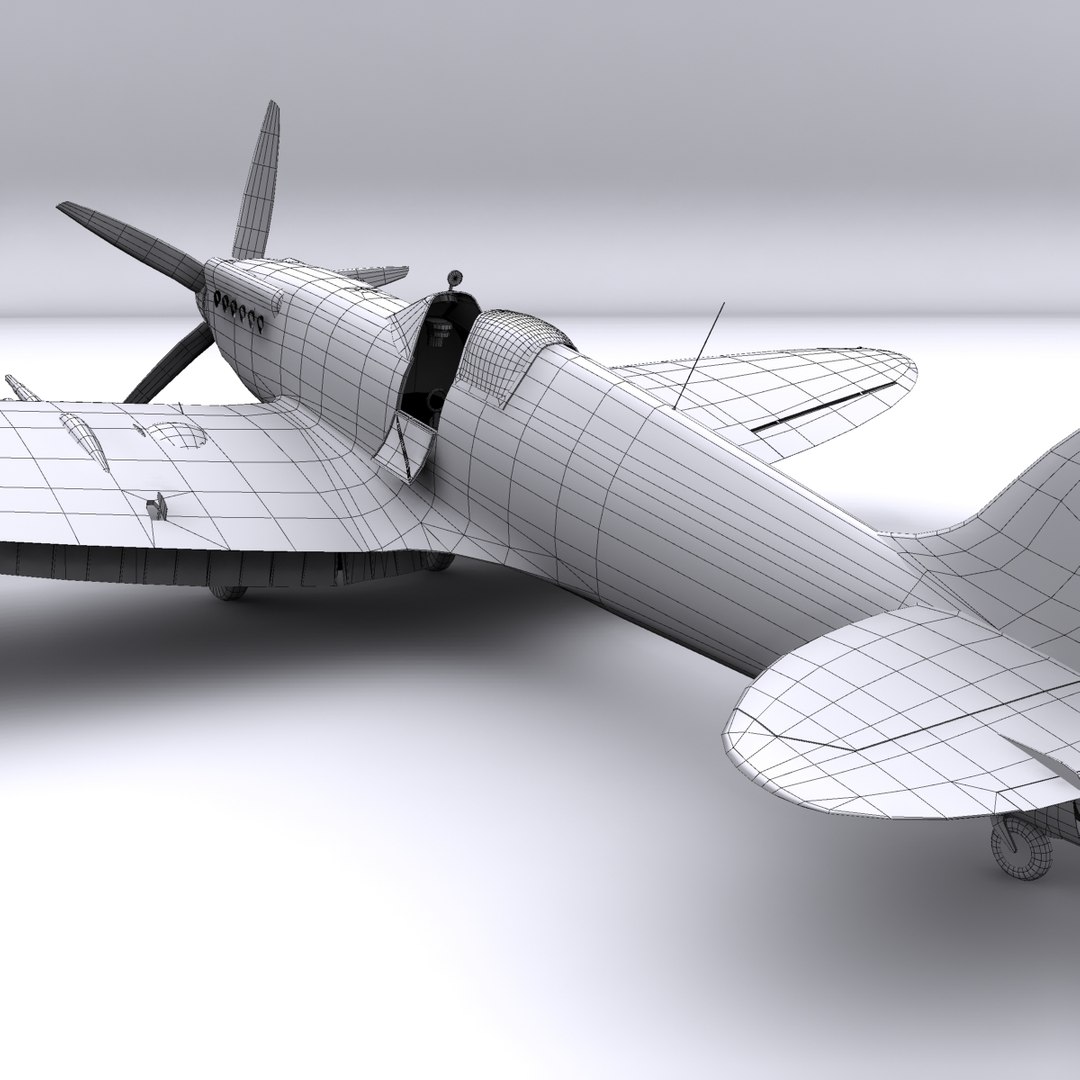 3ds Max Supermarine Spitfire Fighter Mk