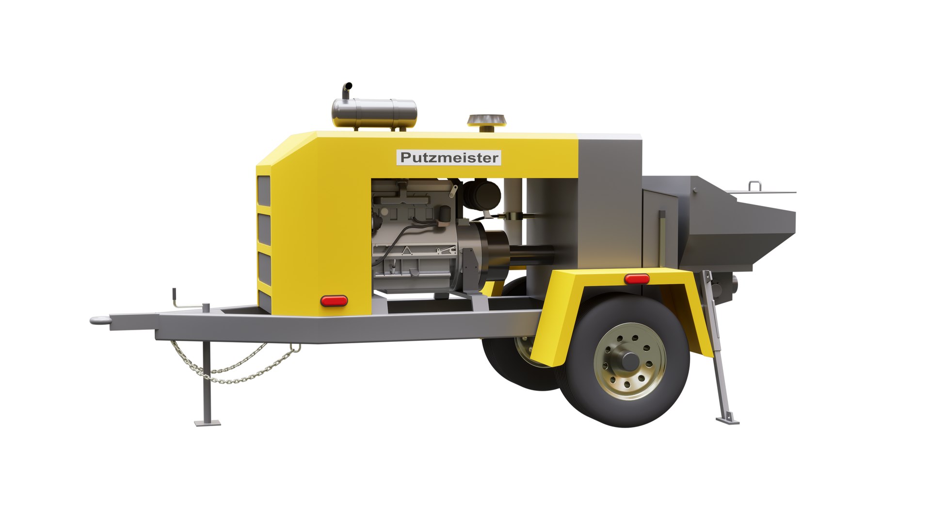 3D Concrete Pump Putzmeister Model - TurboSquid 2211084