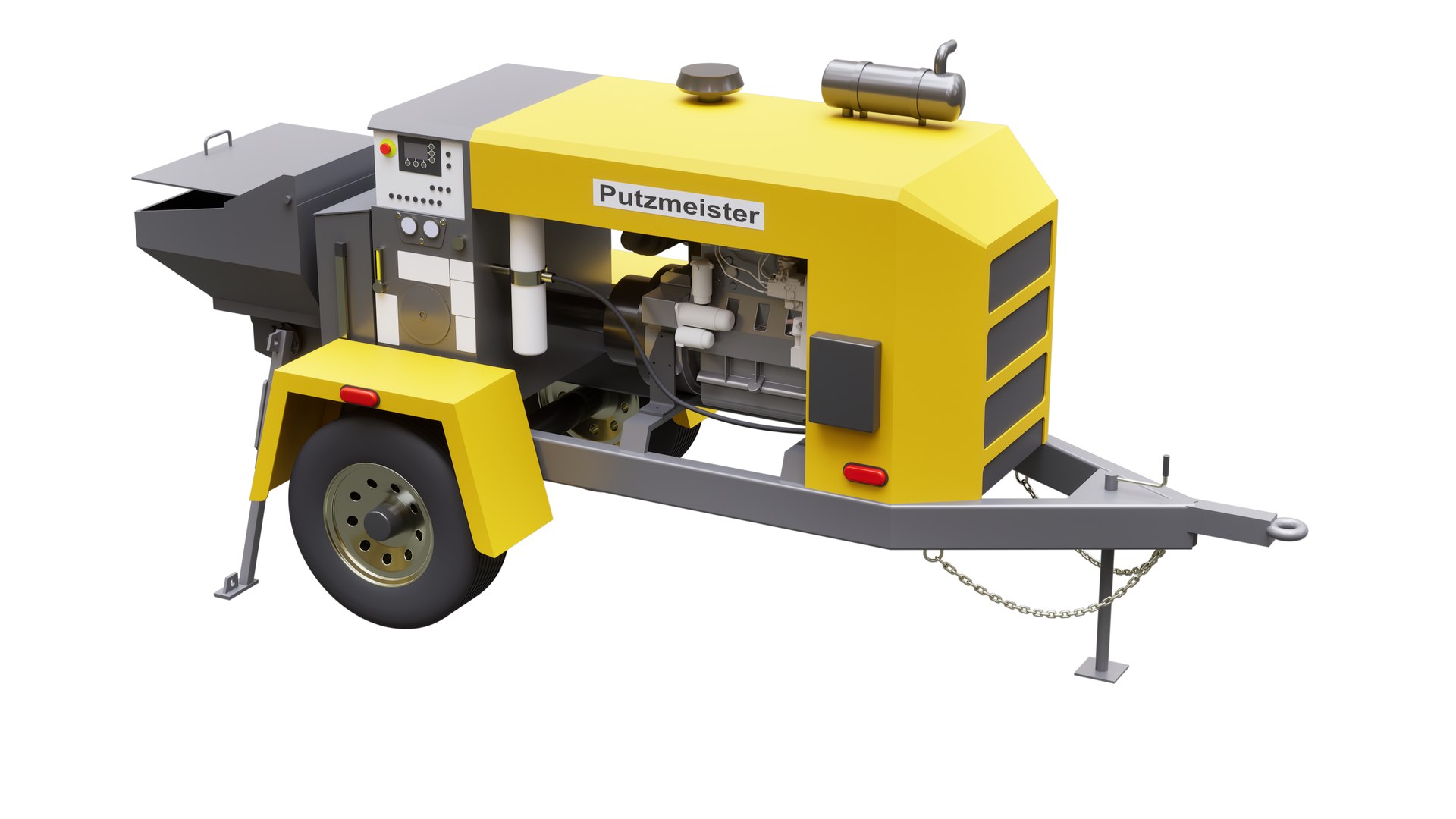 3D Concrete Pump Putzmeister Model - TurboSquid 2211084