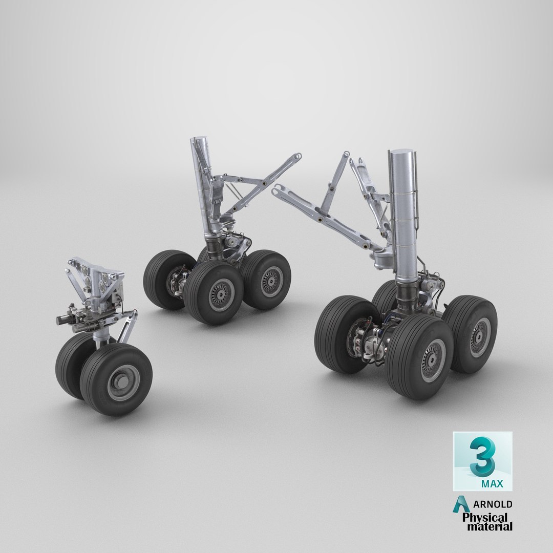 3D Commercial Aircraft Landing Gear Set https://p.turbosquid.com/ts-thumb/aF/YsUzlH/8h/stemcell_max_physical_render/png/1783952659/1920x1080/fit_q87/8cbc2a7da0e074053aa34dd7969cd6862c1dcc6b/stemcell_max_physical_render.jpg