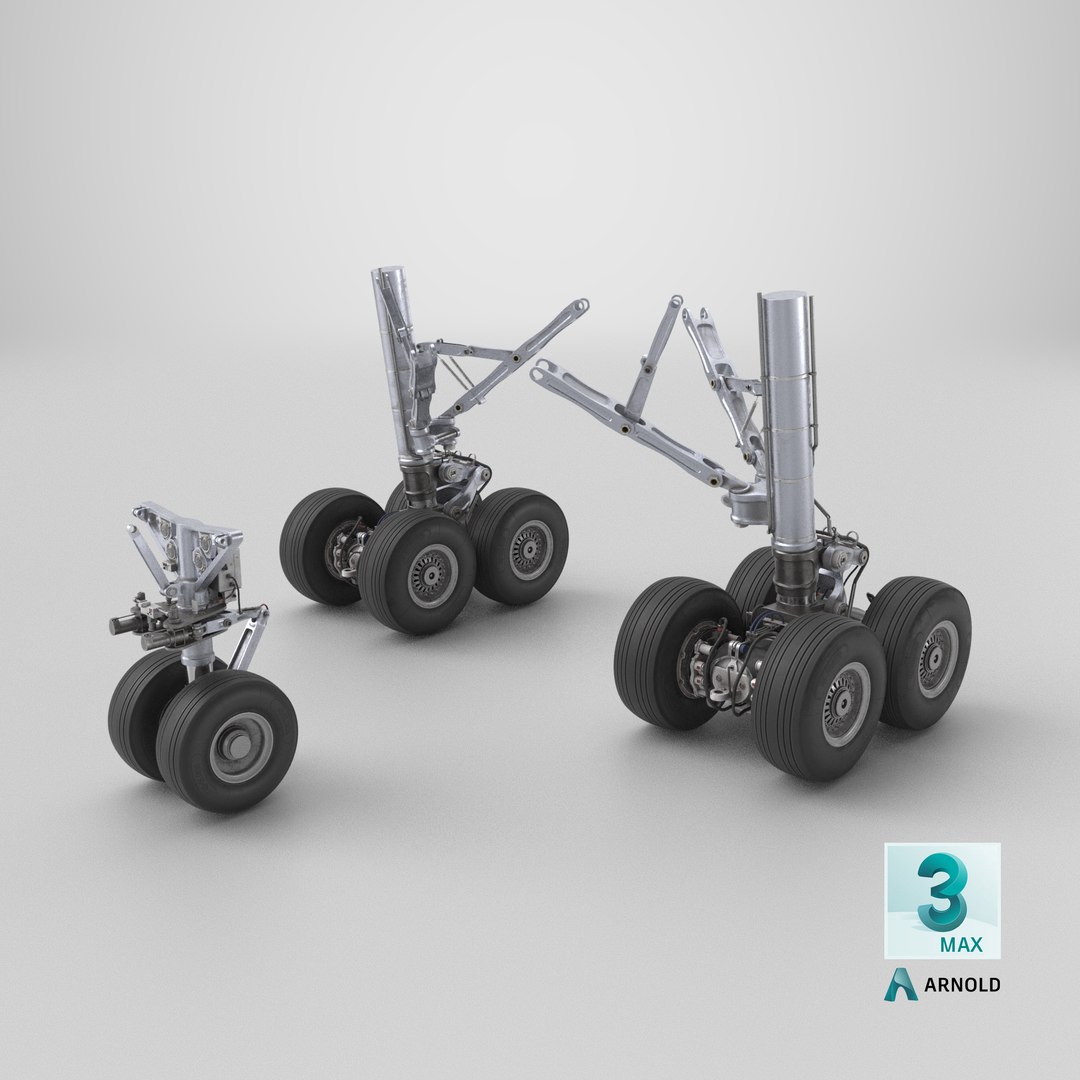 3D Commercial Aircraft Landing Gear Set https://p.turbosquid.com/ts-thumb/aF/YsUzlH/Ul/stemcell_max_arnold_render/png/1783952657/1920x1080/fit_q87/c24dae9b44d5e31202522110a49e9848a7d1f1b7/stemcell_max_arnold_render.jpg