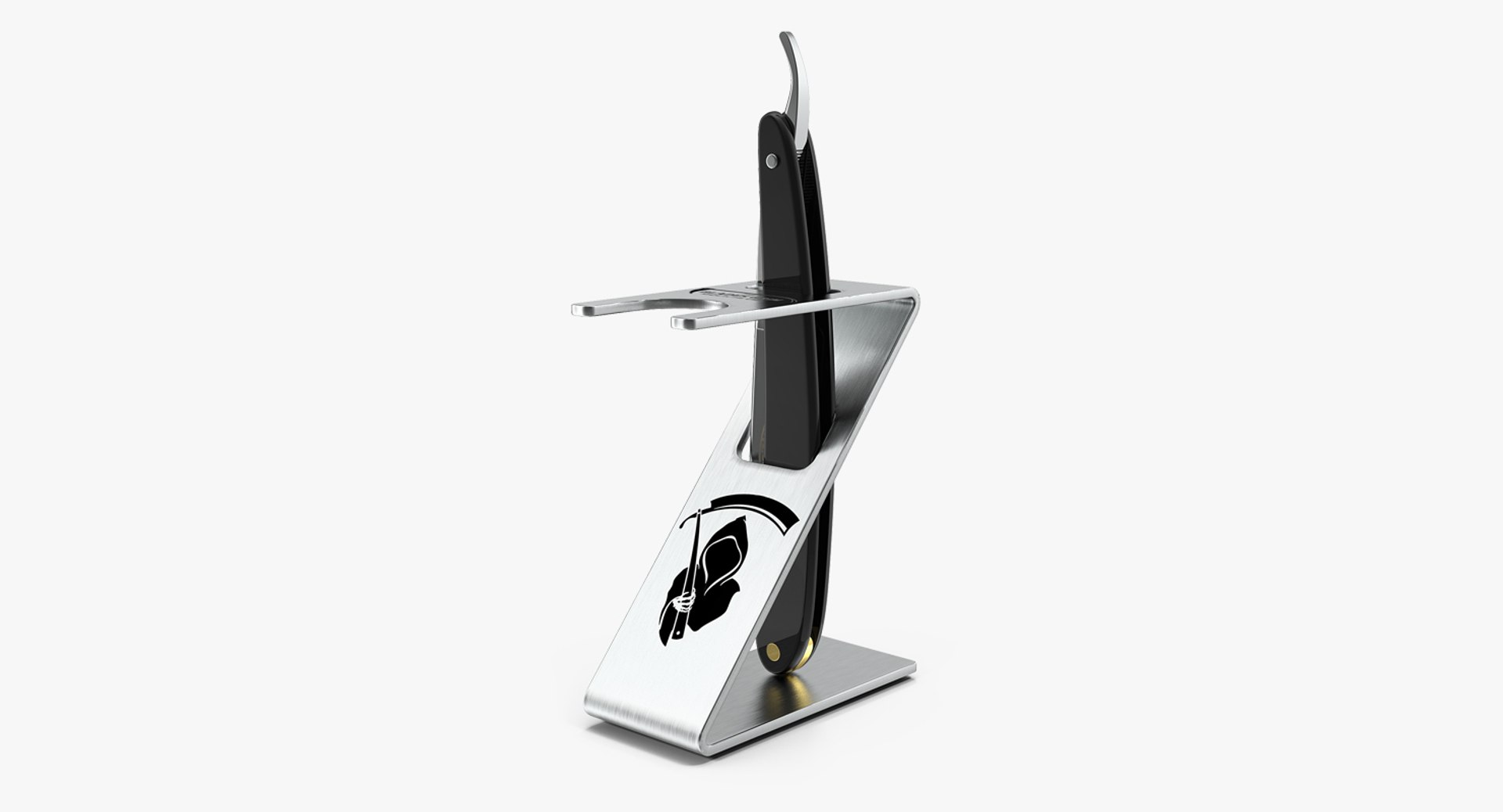 Straight Folding Razor Stand 3D model preview