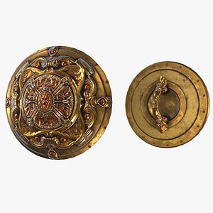 Fantasy Shield RPG Buckler Bouclier Porpax Greek Aspis Heater Hoplite Kite Lenticular Parma Pavise 3D model