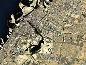 3D cityscape dubai city