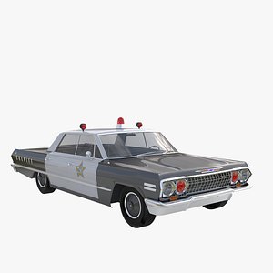 3d model impala sedan 1963