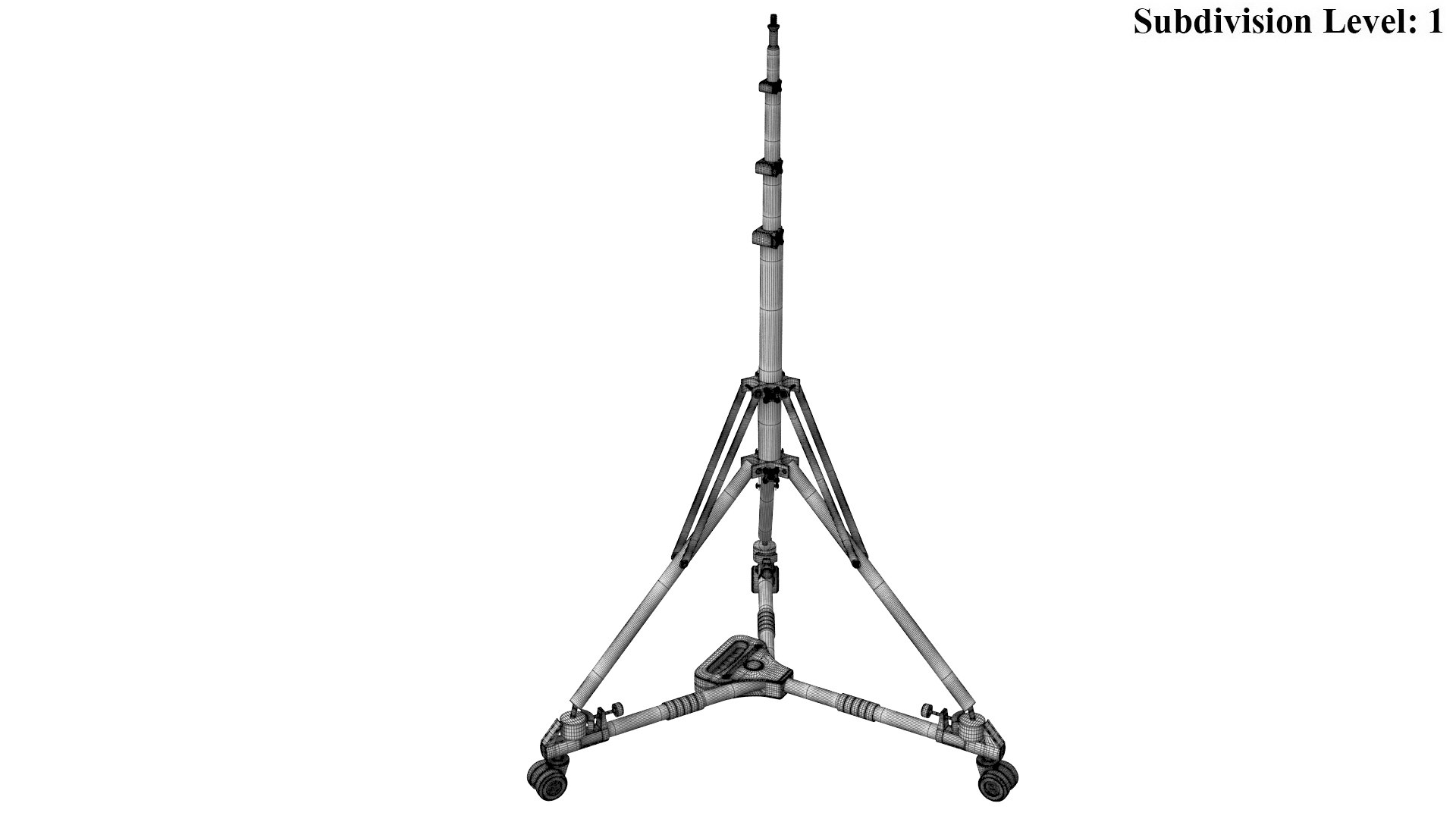 Detailed Tripod 3d Model Turbosquid 2075318 