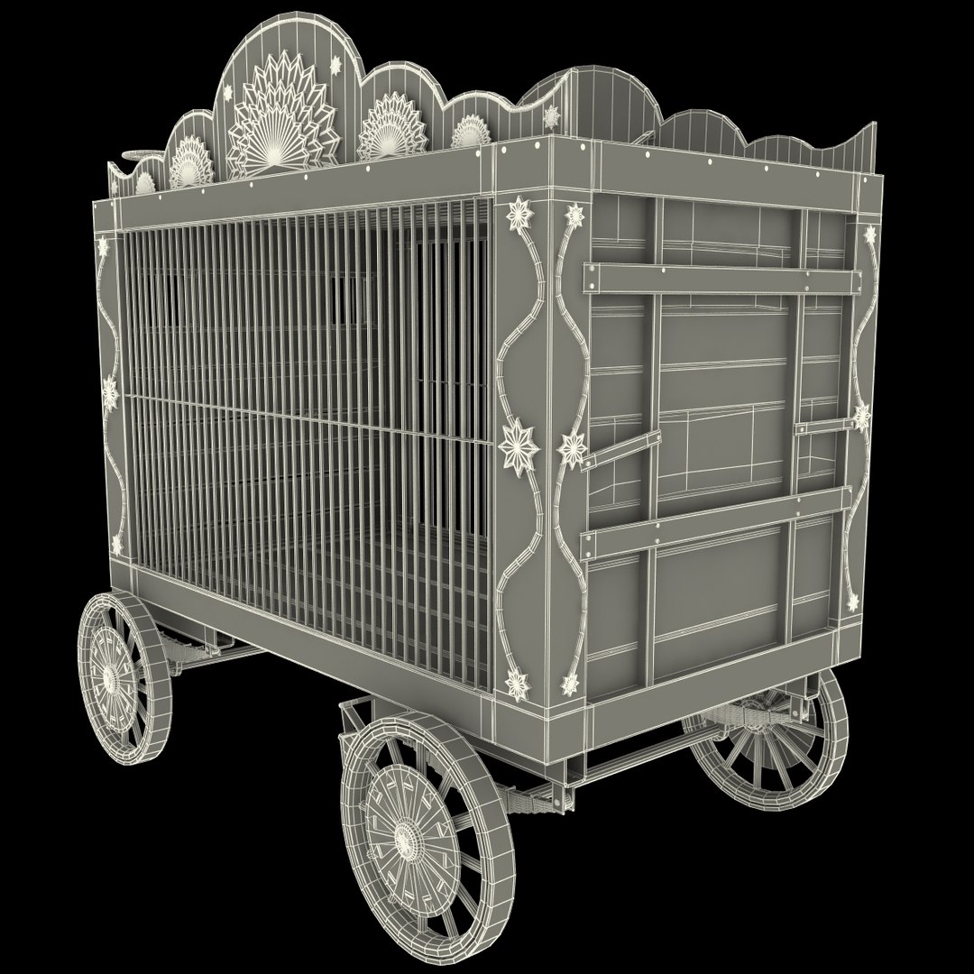 circus wagon 3d model