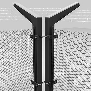 wire fence 3d model