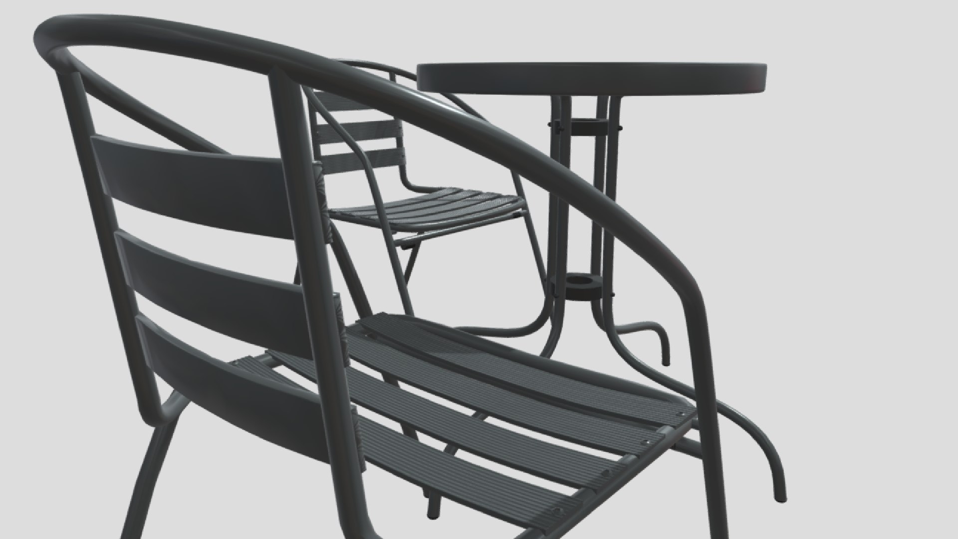 Outdoor Oasis Garden Furniture Set 3D - TurboSquid 2078309