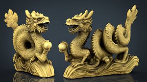 Statue de dragon chinois 1 modèle 3D $79 - .3ds .max .obj - Free3D
