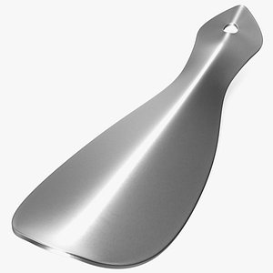 Stainless Steel Handled Shoe Horn 3D model
