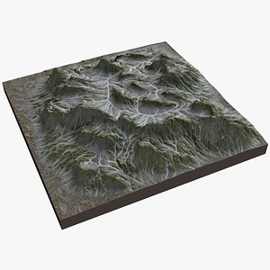 3D Mountain Terrain 2 model