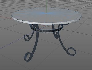c4d modern table