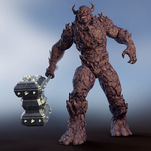 monster - golem 3D model