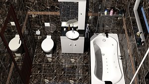 3d wc bathroom sink