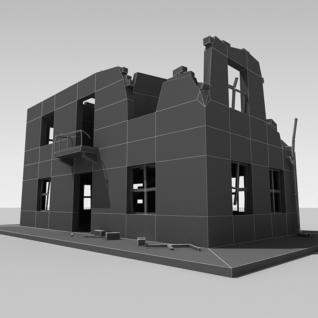 3d Model Ruin Building