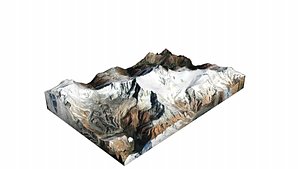 Annapurna II Mountain 3D model