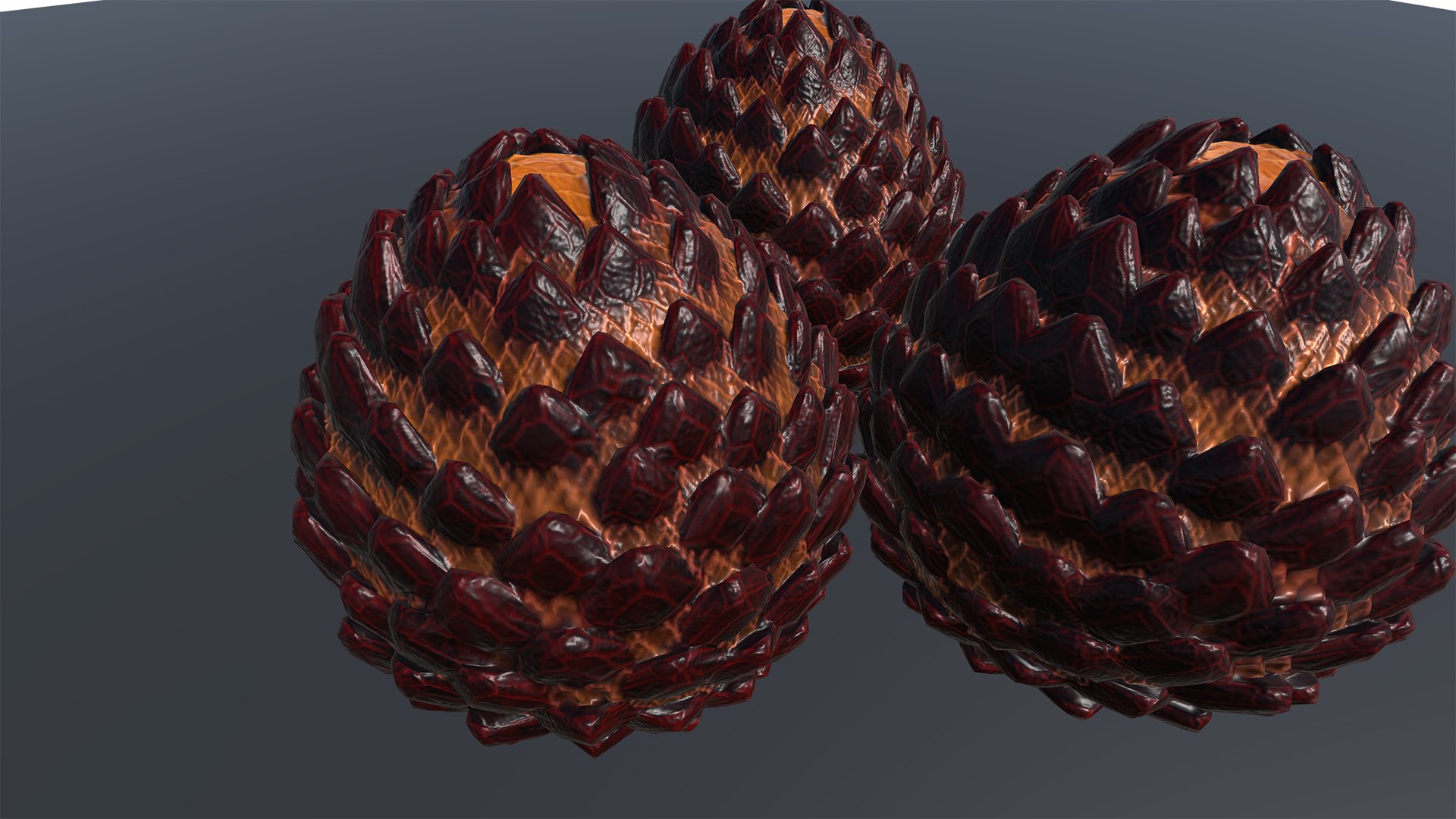 Dragon Eggs With PBR Textures model https://p.turbosquid.com/ts-thumb/aG/MQ6D5t/Gz/shot4/jpg/1741878754/1920x1080/fit_q87/47089e6e2c1c73704c496af6a89bd1f8239ed8b6/shot4.jpg