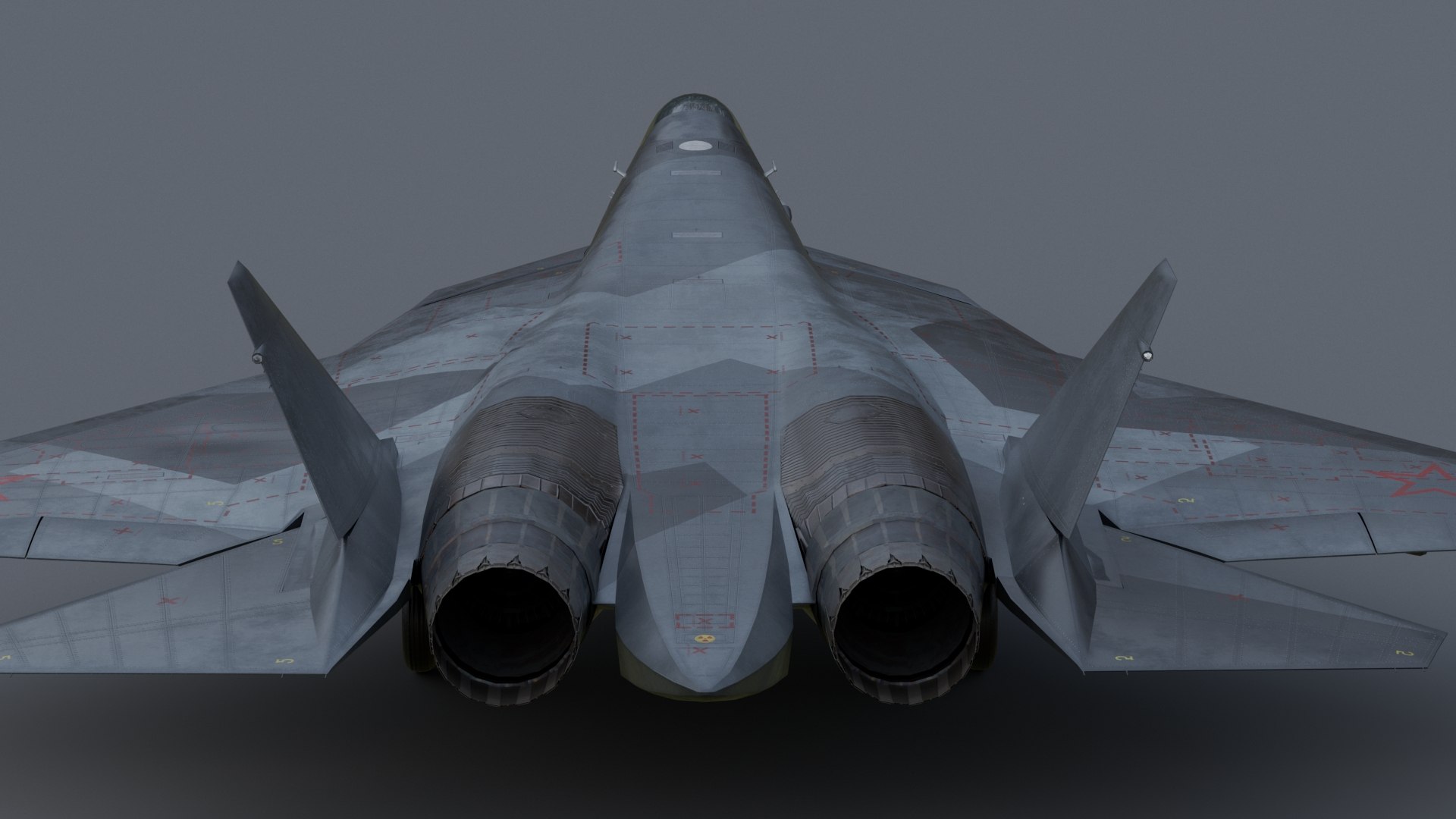 3D model Sukhoi su-57 Fifth generation Fighter Jet https://p.turbosquid.com/ts-thumb/aG/QCzobD/gE/6/jpg/1787397645/1920x1080/fit_q87/c85af407a0a86aa6ed3001c37c134a356303a560/6.jpg