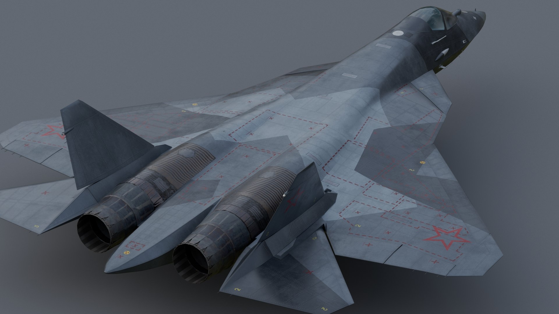 3D model Sukhoi su-57 Fifth generation Fighter Jet https://p.turbosquid.com/ts-thumb/aG/QCzobD/nF/4/jpg/1787397644/1920x1080/fit_q87/98e1d2b4cec0c404b0b0a69946bed1f4b9d60373/4.jpg