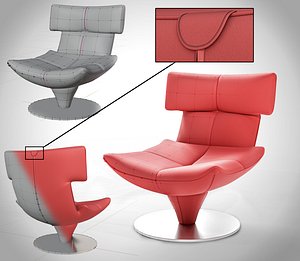 Cozy Sofa Chair 3D model