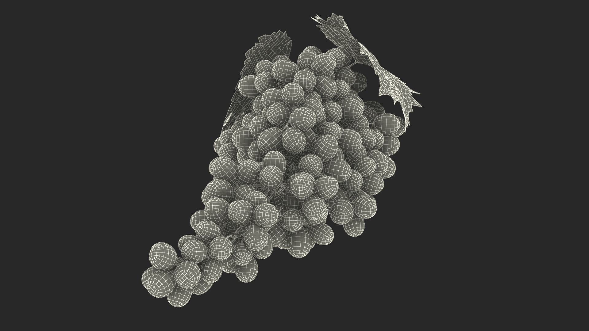 Sultana Red Grape Cluster Lying 3D - TurboSquid 2179986