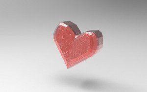 3D Heart in stone