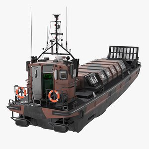 Landing Craft Vehicle Personnel MK5 Rigged 3D model
