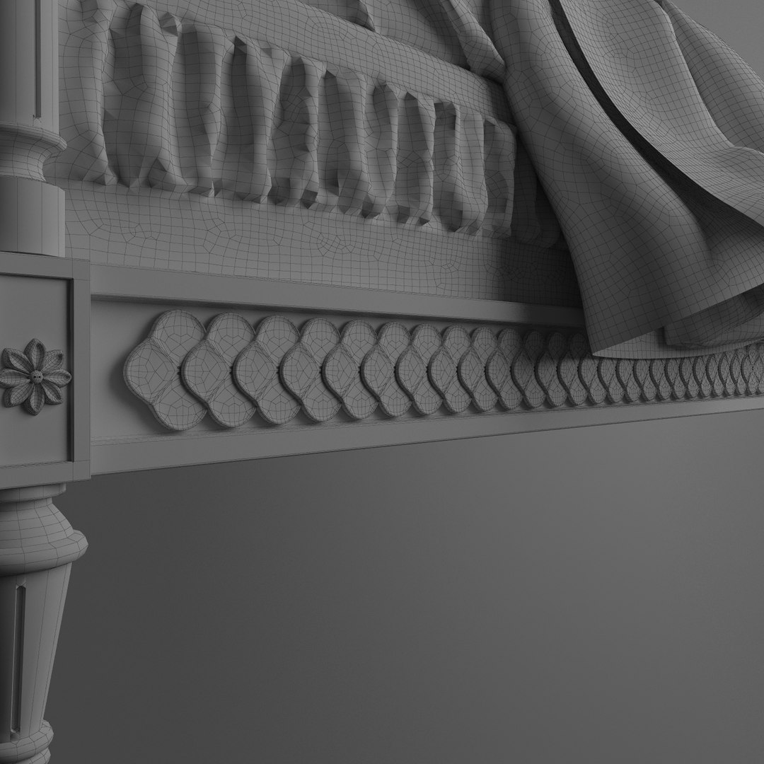 3d Anthropologie Mirelle Bed Model