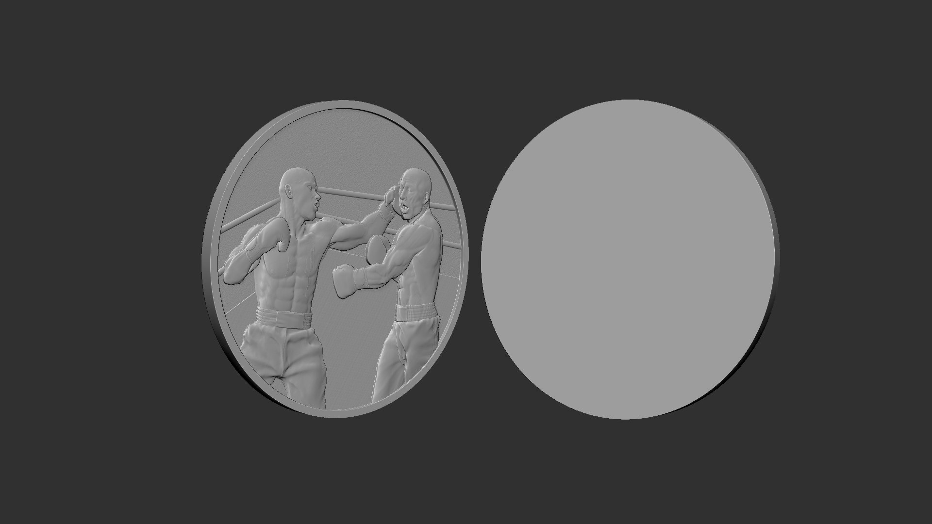Boxing Medal 3D Print Model Model - TurboSquid 2315371