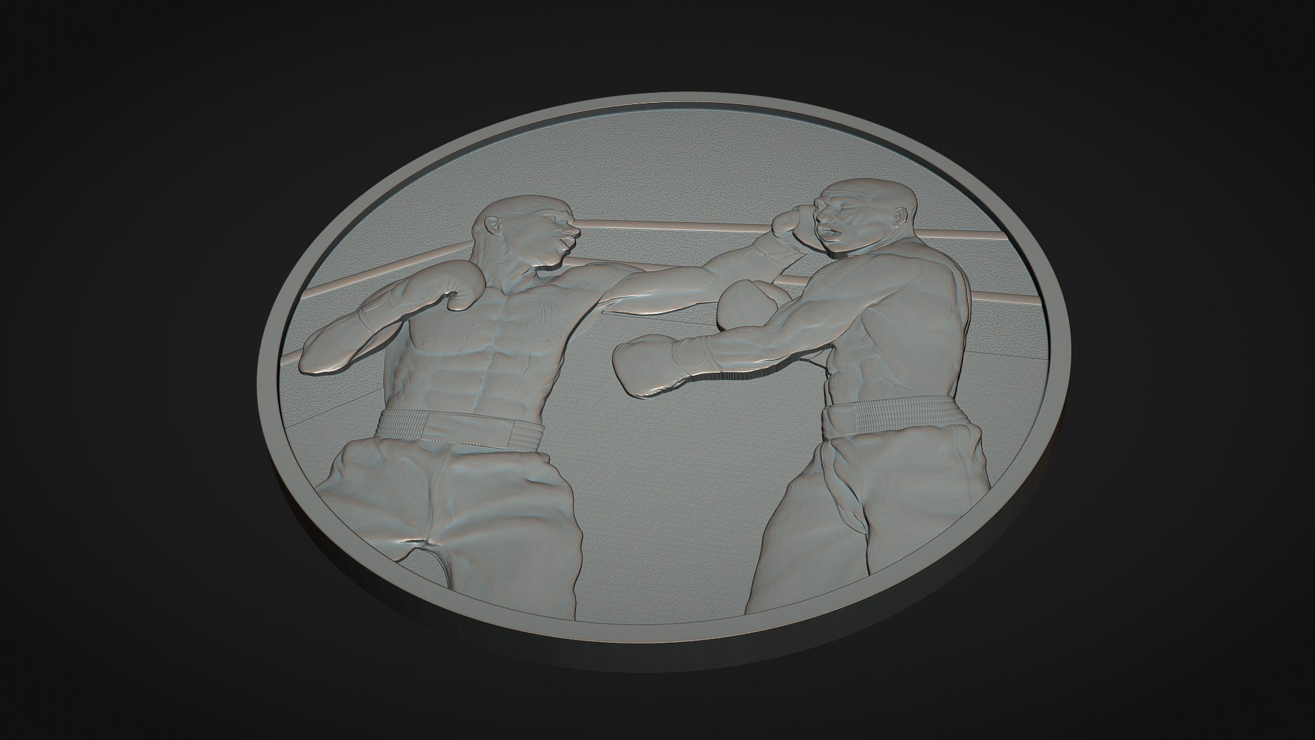 Boxing Medal 3D Print Model Model - TurboSquid 2315371
