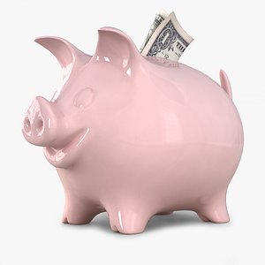 3d model piggy bank