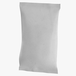 3D Bag of Popcorn 01 Blank and Generic Color Label model