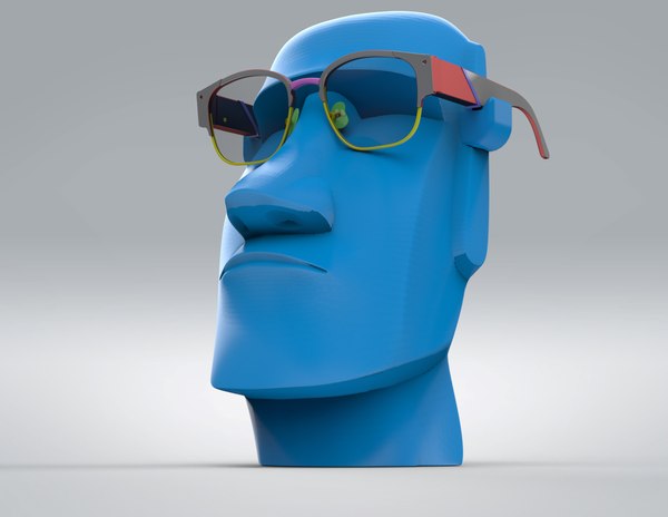 Support de lunettes Moai Porte-lunettes et lunettes de soleil Moai de lîle  de Pâques -  France