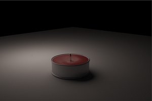aroma candle 3d max