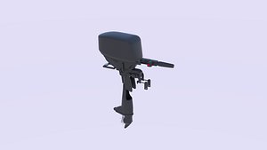 3D motor boat model
