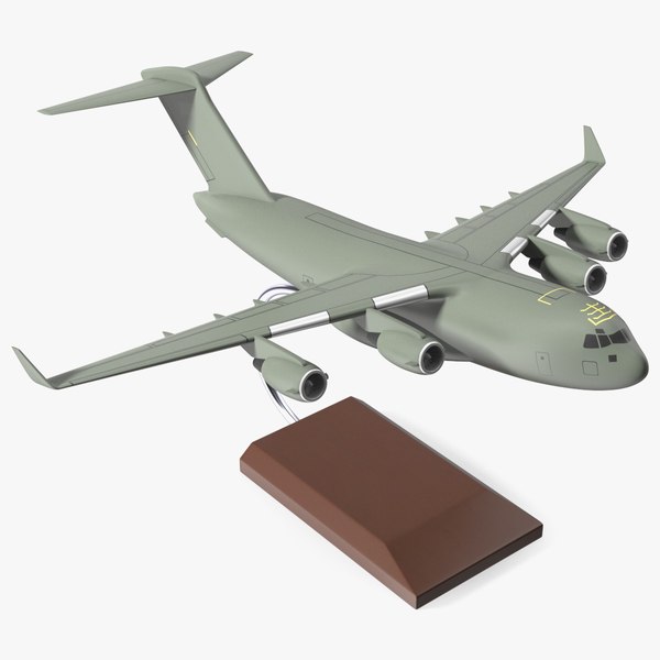 3D model Military Transport Aircraft Scale Model with Stand