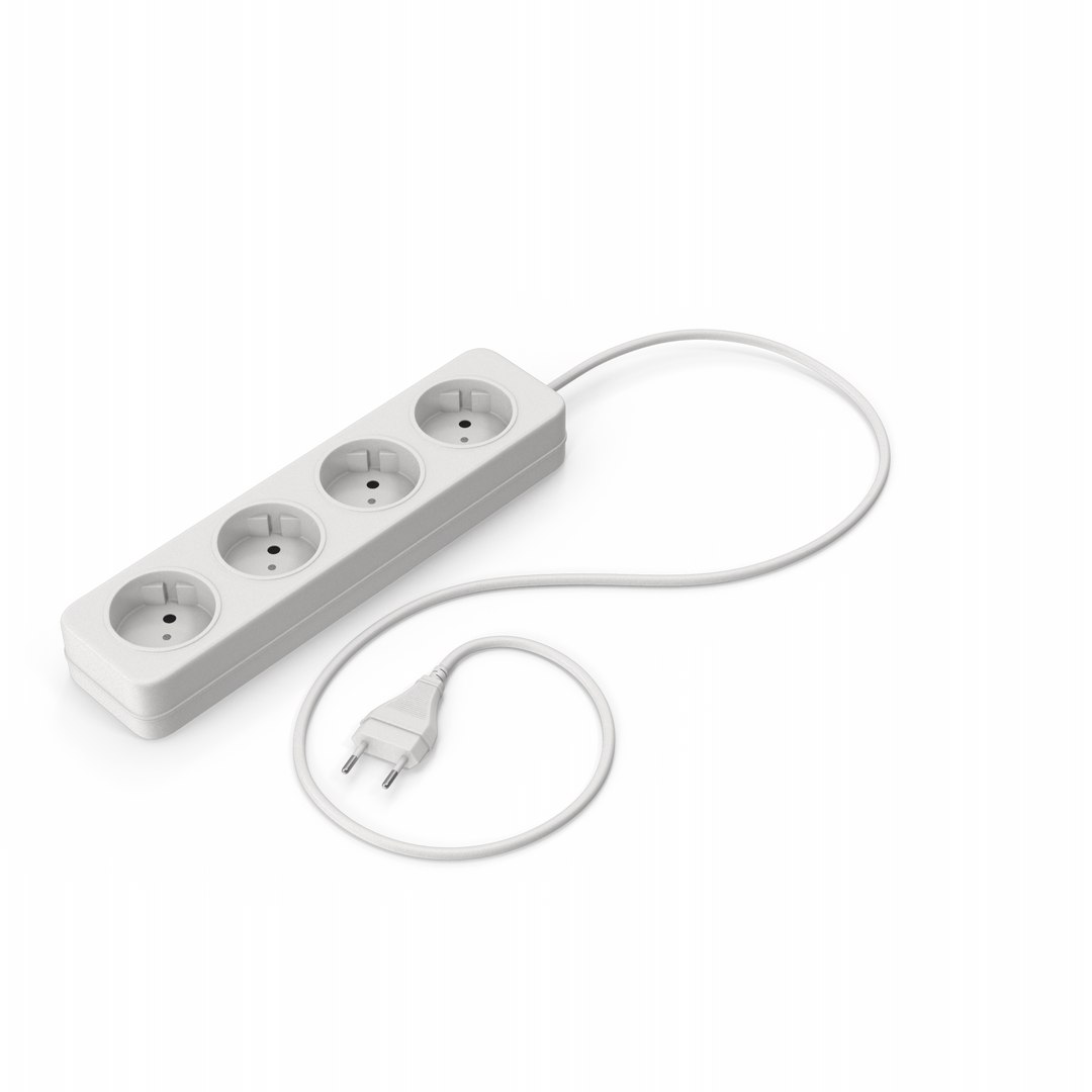 3D Electric Extension Socket - TurboSquid 2339452