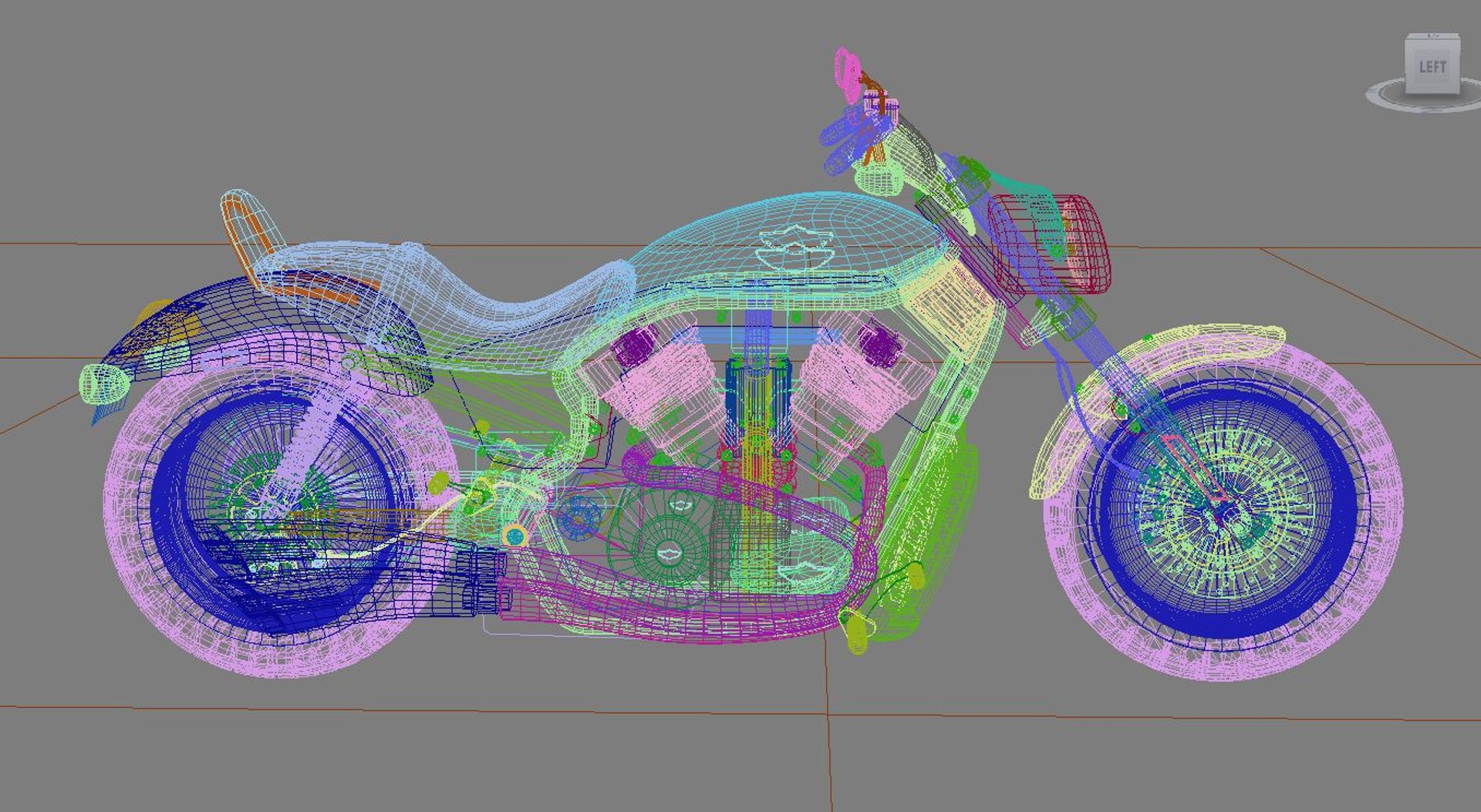 3ds max harley davidson