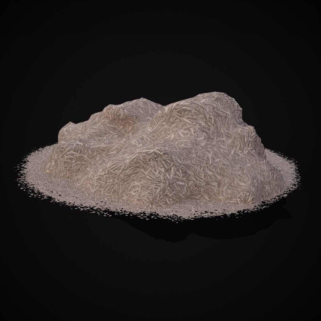 White Rice Piles 3D Model - TurboSquid 2035004