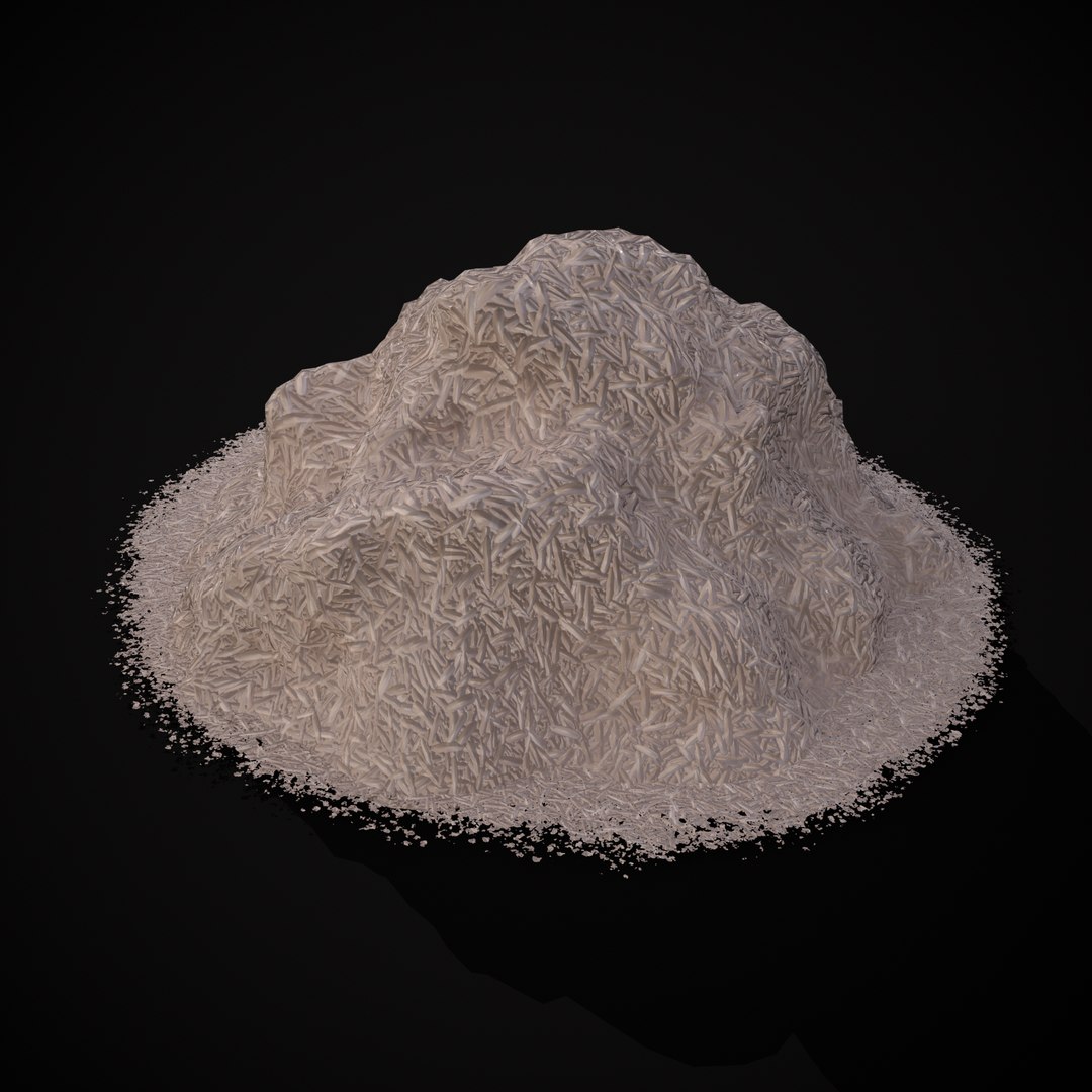 White Rice Piles 3D Model - TurboSquid 2035004