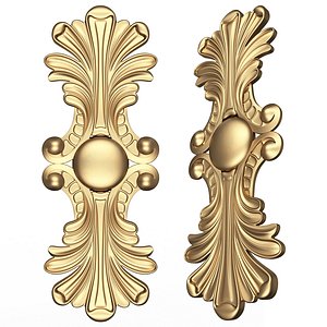 3D Carved Decor Furniture 03 model