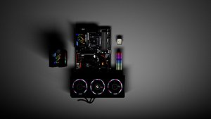 Computer Parts High-poly 3D model