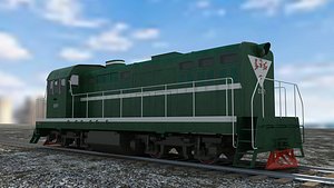 3D DF5 Dongfanghong 5 Chinese Diesel Locomotive